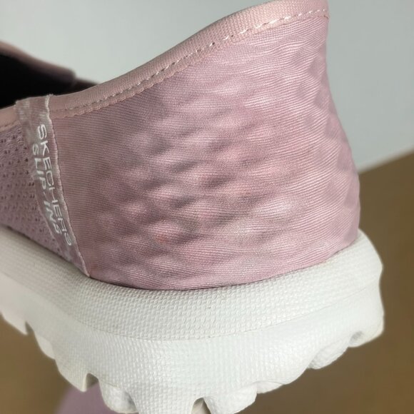 Skechers Slip-Ins Go Walk 5 Joy Vela Shoes Womens 6 Mauve Pink Memory Foam - Picture 6 of 11